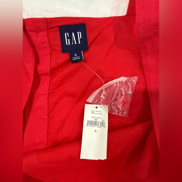 NWT GAP linen blend maxi skirt and cropped top tank red size small/extra small - Picture 12 of 14